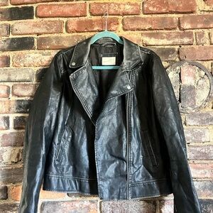 Universal Thread Black Faux Leather Jacket